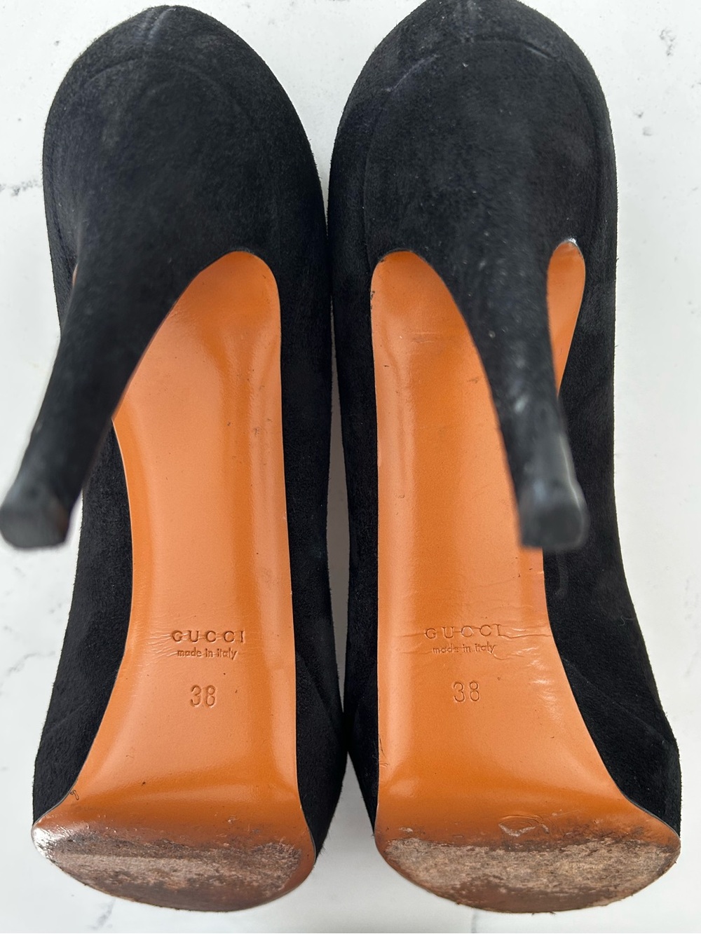 Gucci heels/pumps black suede size 38 - Picture 14 of 16